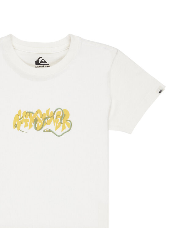 Quiksilver Quiksilver T-shirt Ev Bloomsday EQKZT03570 Bijela Regular Fit