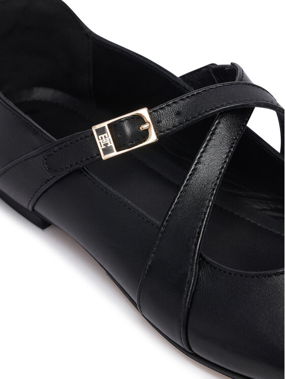 Tommy Hilfiger Balerinos Tommy Hilfiger Th Buckle Cross Strap Maryjane FW0FW09431 Juoda
