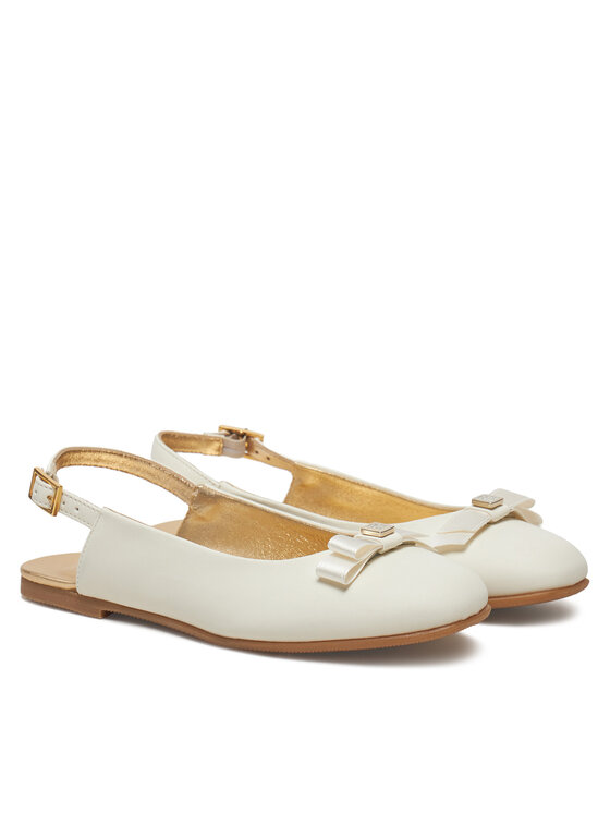 Tommy Hilfiger Sandales Tommy Hilfiger Ballerina Chanel T4A3-33929-0206 S Écru