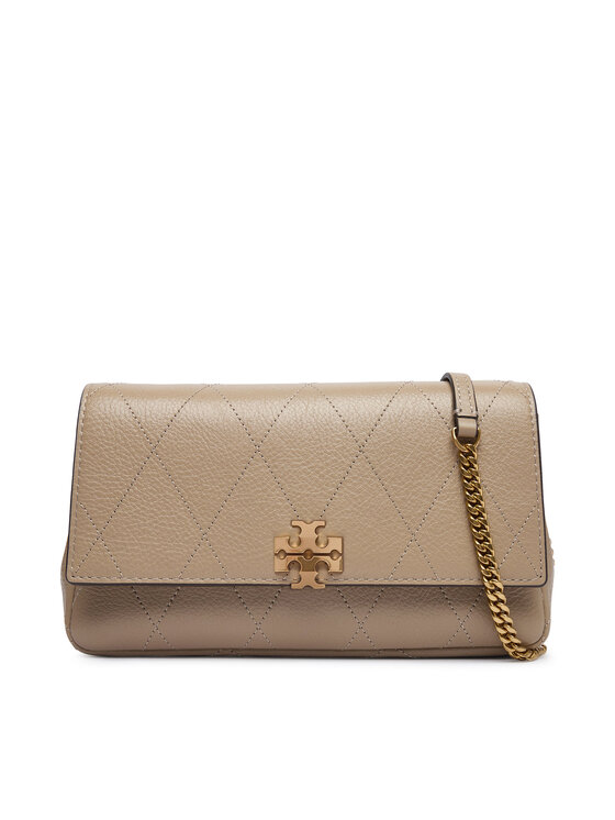 Tory Burch Borsetta Tory Burch Quilted Chain Wallet 186041 Crema