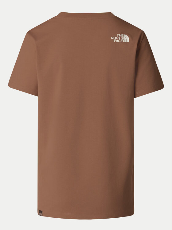 The North Face The North Face Majica Easy NF0A8A6G Rjava Loose Fit