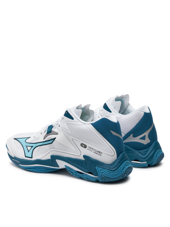 Mizuno Batai uždaroms aikštelėms Mizuno Wave Lightning Z8 Mid V1GA2405 Balta