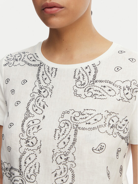 Weekend Max Mara Weekend Max Mara Camiseta Genio 2615941072 Blanco Regular Fit