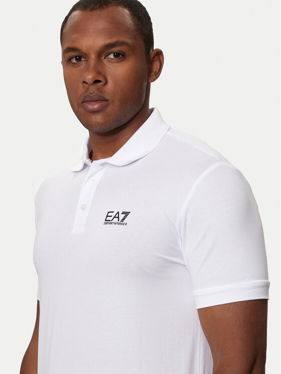 EA7 Emporio Armani EA7 Emporio Armani Поло 8NPF14 PJVQZ 1100 Білий Regular Fit