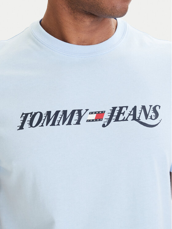 Tommy Jeans Tommy Jeans Camiseta DM0DM22548 Celeste Regular Fit