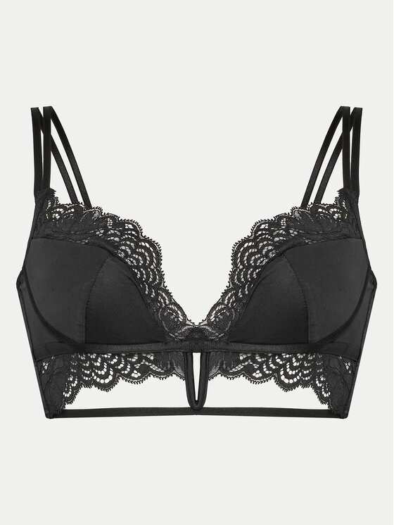 Hunkemöller Hunkemöller Bralette melltartó Lainey 205441 Fekete