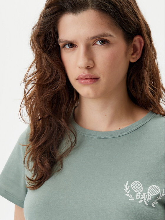 Gap Gap Футболка 723653-04 Зелений Regular Fit