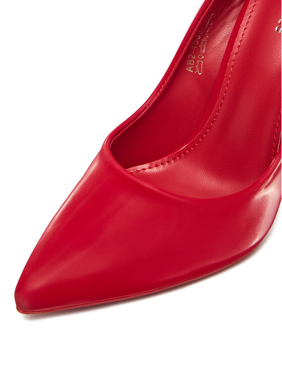 DeeZee Pantofi cu toc subțire DeeZee AB2-4503 Roșu