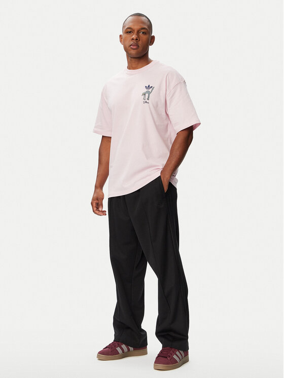 adidas adidas Camiseta Snowball Graphic LG5064 Rosa claro Oversize