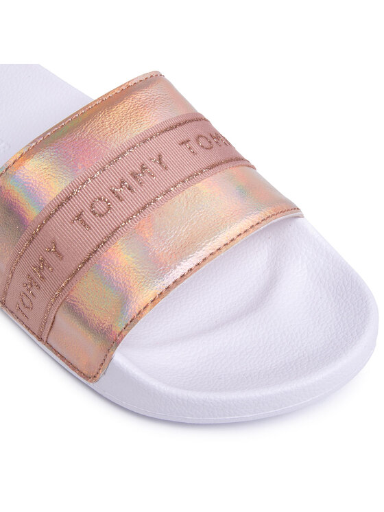 Tommy Hilfiger Παντόφλες Tommy Hilfiger Glitter Pool Slide FW0FW04811 Ροζ