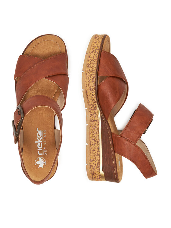 Rieker Sandali Rieker 63795-22 Rjava