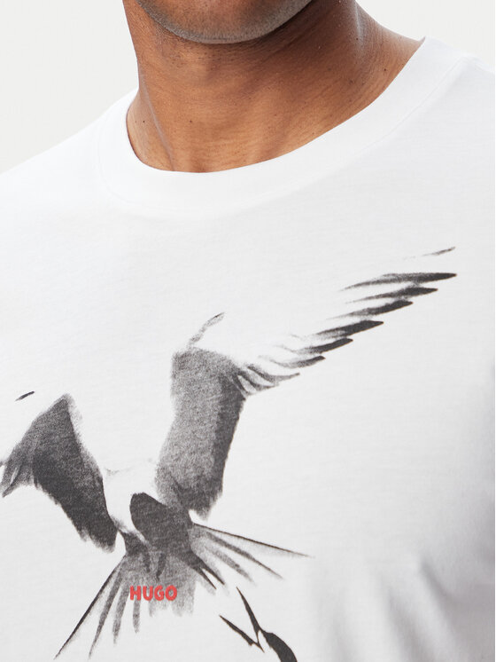 HUGO HUGO Camiseta Dirunn 50564143 Blanco Regular Fit