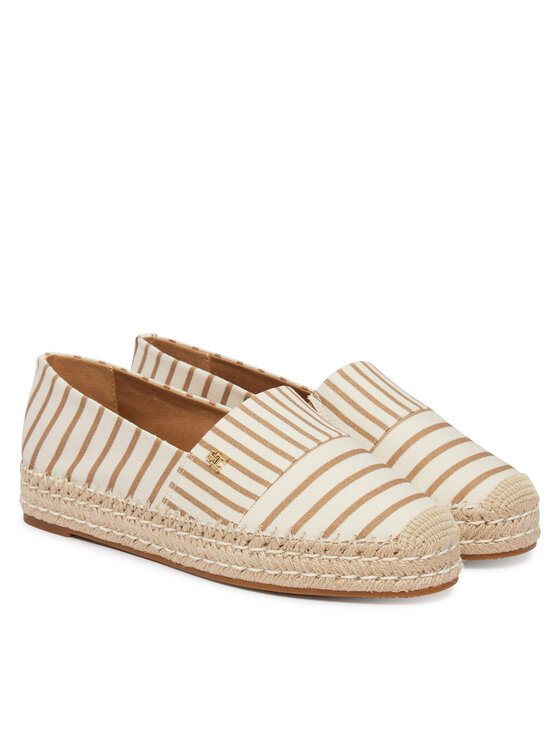 Tommy Hilfiger Espadrilles Tommy Hilfiger Th Platform Espadrille Stripes FW0FW09143 Bézs