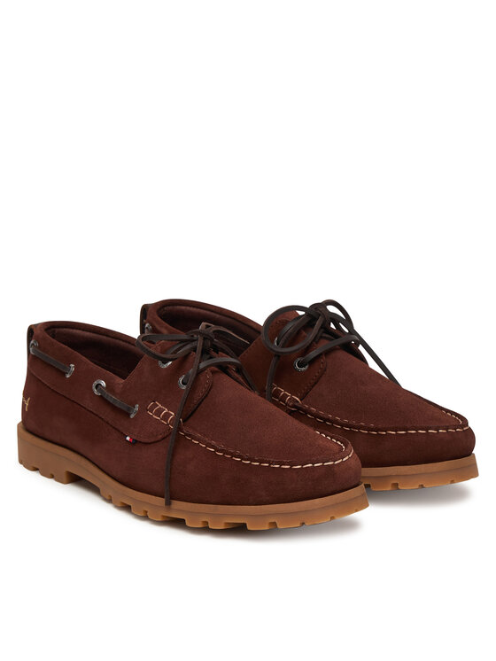 Tommy Hilfiger Mocasini Tommy Hilfiger Light Sde FM0FM05747 Maro