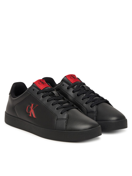 Calvin Klein Sneakersy Calvin Klein 3 Cupsole Derby Pu Smo HM0HM02458 Czarny