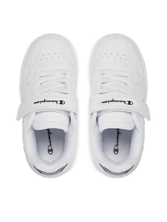 Champion Сникърси Champion Rebound Platform Glitter G Ps Low Cut Shoe S32830-CHA-WW009 Бял