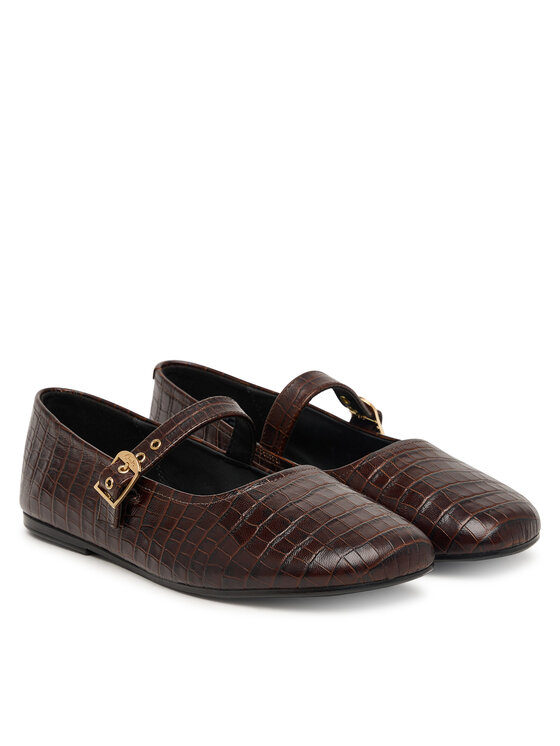 Clarks Балетки Clarks Livia Jane 26327192 Коричневий