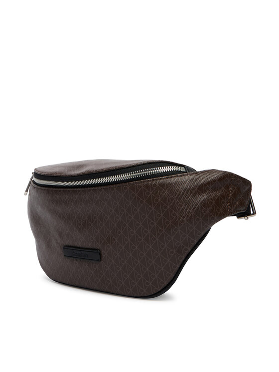 Calvin Klein Riñonera Calvin Klein Emblem Aop Coated Waistbag LV04D3135G Marrón