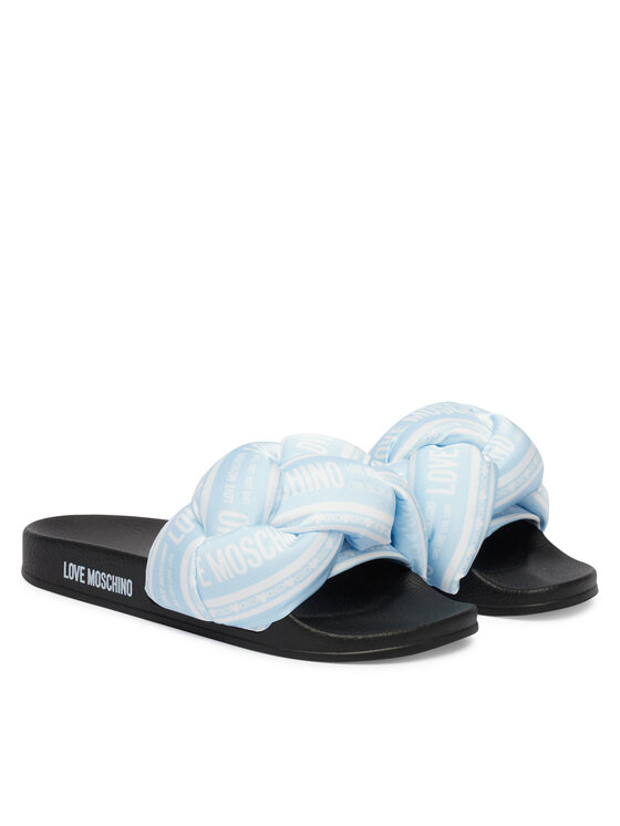 LOVE MOSCHINO Шльопанці LOVE MOSCHINO JA28312G0OIW370A Світло-синій