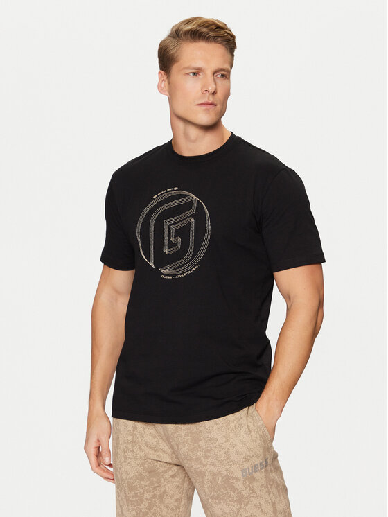 Guess Guess T-Shirt Z5RI01 J1314 Μαύρο Regular Fit