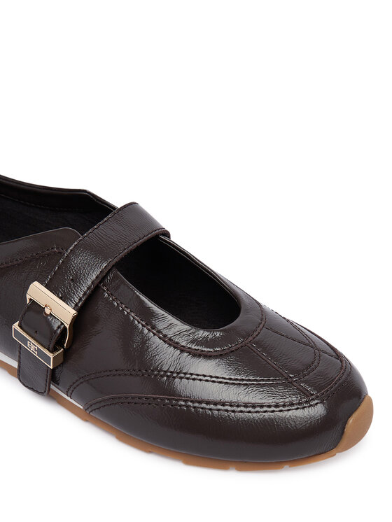 Tommy Hilfiger Balerīnas Tommy Hilfiger Bella Ballet Mary Jane FW0FW09416 Brūns