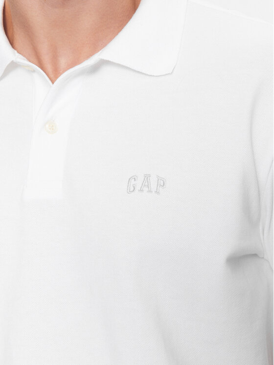 Gap Gap Polo marškinėliai 586306-05 Balta Regular Fit