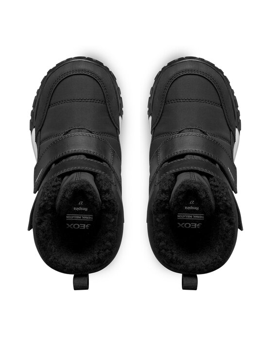 Geox Čizme za snijeg Geox J Trekkyup Boy B Abx J66MBA 0FU54 C9999 D Crna