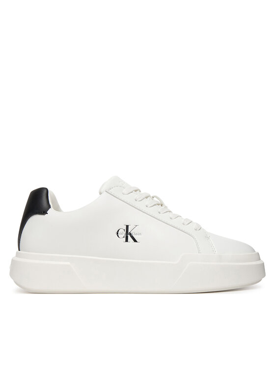 Calvin Klein Sneakersy Calvin Klein Chunky Cupsole Laceup Lth Ml YW0YW01947 Biela