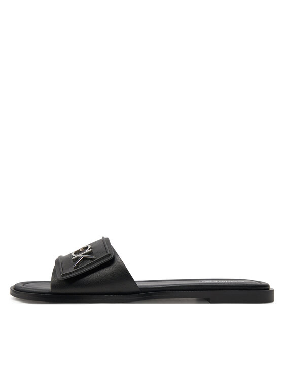 Calvin Klein Чехли Calvin Klein Flat Slide Relock Lth HW0HW01939 Черен