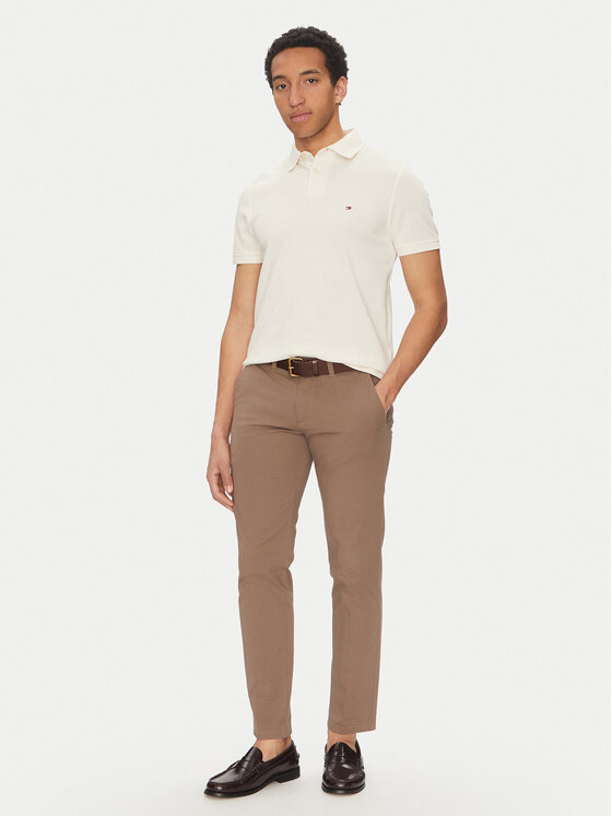Tommy Hilfiger Tommy Hilfiger Polo majica 1985 MW0MW17770 Bež Regular Fit