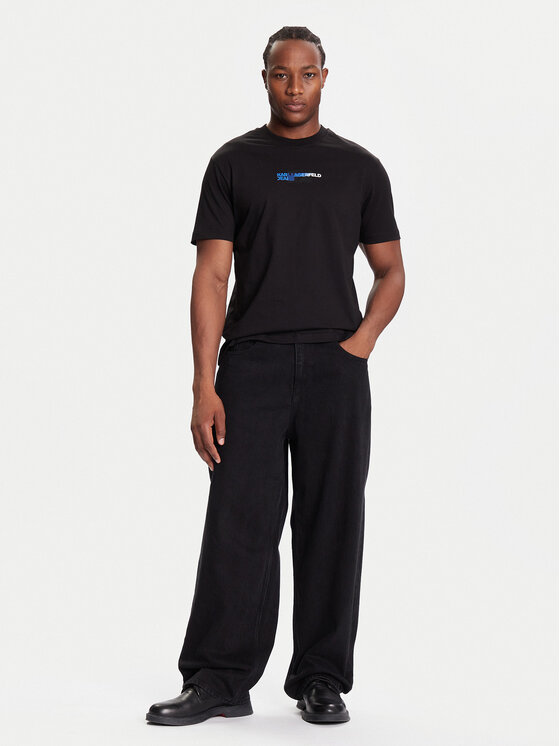 Karl Lagerfeld Jeans Karl Lagerfeld Jeans Camiseta A4M17025 Negro Regular Fit