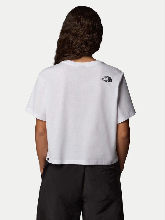 The North Face The North Face Majica Easy NF0A8A6H Bela Loose Fit