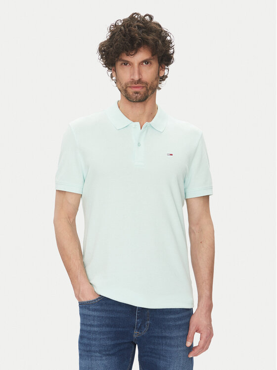 Tommy Jeans Tommy Jeans Polo majica DM0DM20226 Zelena Slim Fit