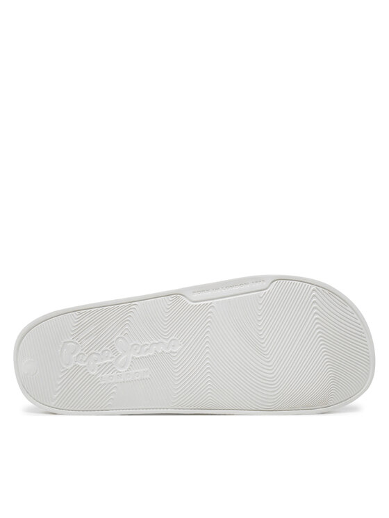 Pepe Jeans Šlepetės Pepe Jeans Slider Translucent W PLS70147 Balta