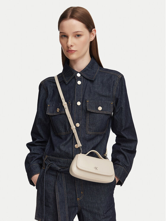 Calvin Klein Torbica Calvin Klein LV04F3679G Krem