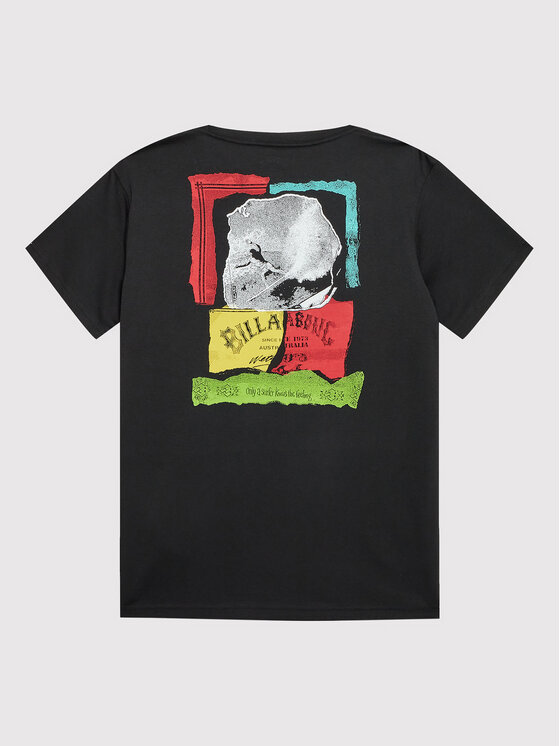 Billabong Billabong Футболка Ripped F2SS18 BIF2 Чорний Premium Fit
