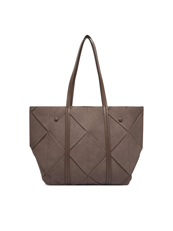 Calvin Klein Rankinė Calvin Klein Woven Sueded Carryall LV04F3695G Ruda
