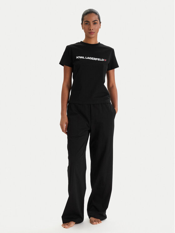 KARL LAGERFELD KARL LAGERFELD Pijama B1W45004 Negro Regular Fit