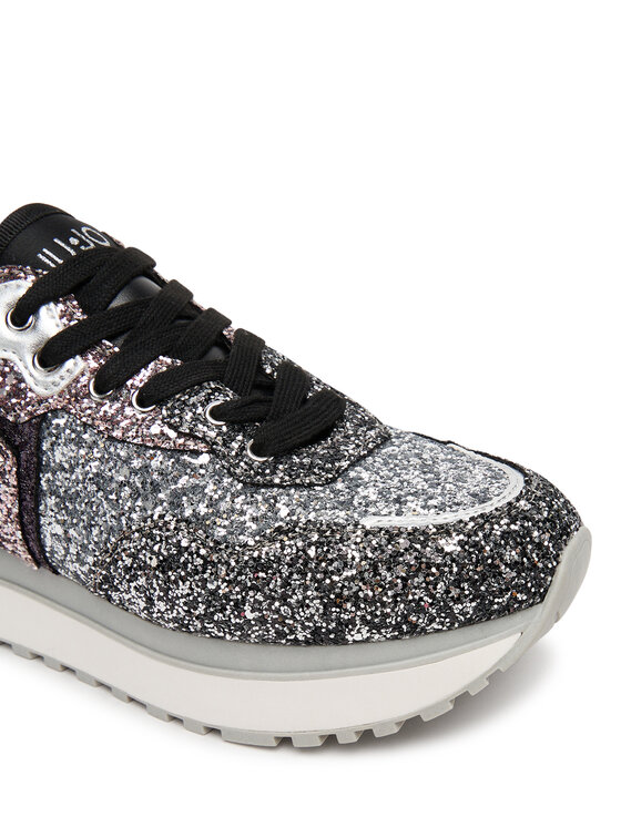 Liu Jo Снікерcи Liu Jo Maxi Wonder Glitter 01 BF5009 TX007 Срібний