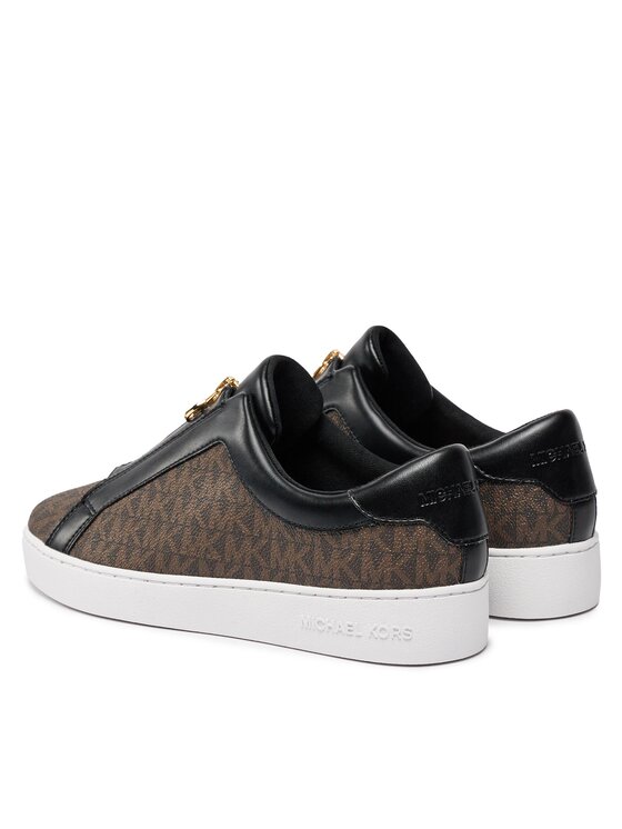 MICHAEL Michael Kors Сникърси MICHAEL Michael Kors Keaton Zip Slip On 43R4KTFP2B Кафяв