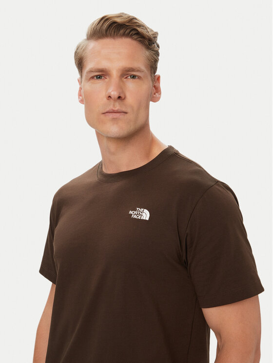 The North Face The North Face Camiseta Evolution Simple Dome NF0A8CZ2 Marrón oscuro Regular Fit