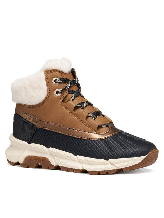 Geox Schnürschuhe Geox J Flexyper Plus Girl B Abx J56NGA 0MECE CR69B S Braun