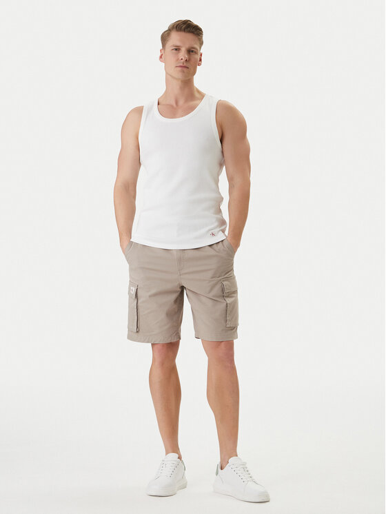 Calvin Klein Jeans Calvin Klein Jeans Camiseta sin mangas LV04RF272G Blanco Regular Fit