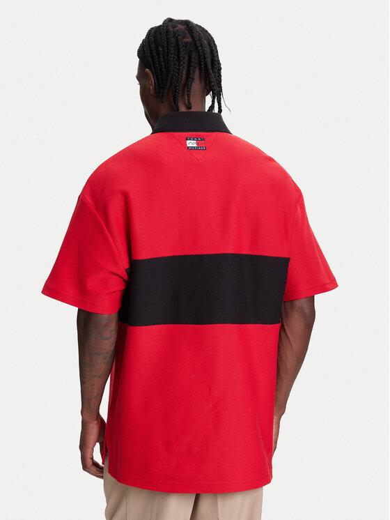 Tommy Hilfiger Tommy Hilfiger Polo marškinėliai F1 Movie Race Day MW0MW41393 Raudona Relaxed Fit