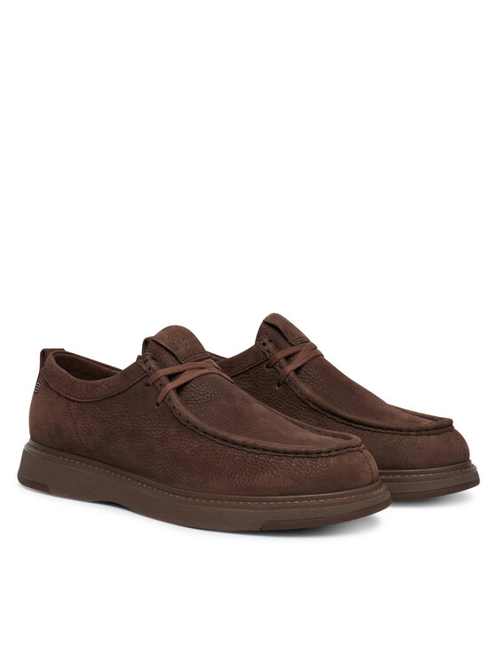 Tommy Hilfiger Poltopánky Tommy Hilfiger Comfort Nubuck Moc Toe Shoe FM0FM05975 Tmavo hnedá