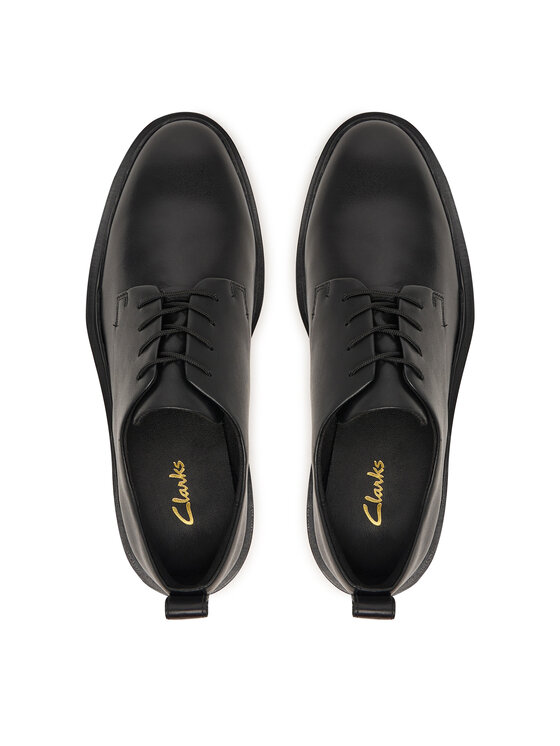 Clarks Оксфорди Clarks Previa Lace 26327263 Чорний