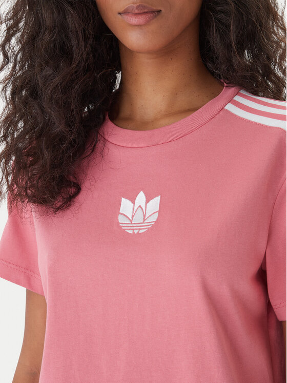 adidas adidas Majica adicolor 3D Trefoil GN6702 Roza Loose Fit