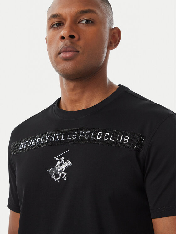 Beverly Hills Polo Club Beverly Hills Polo Club Футболка M1543 Чорний Regular Fit