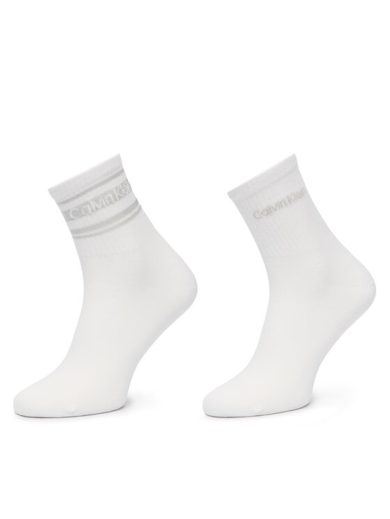 Calvin Klein Дълги чорапи Calvin Klein 701241453 Бял