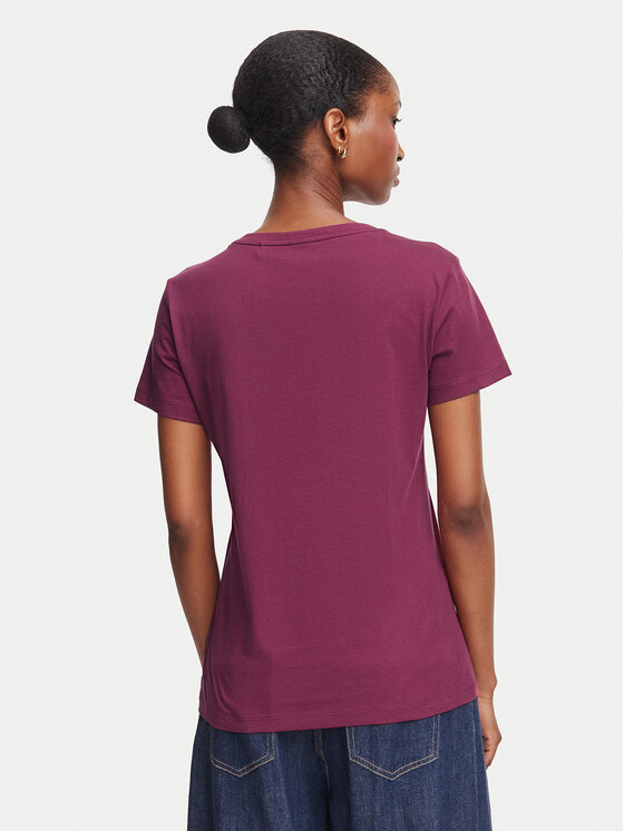 BOSS BOSS Camiseta C_Elove 50554696 Rojo oscuro Slim Fit